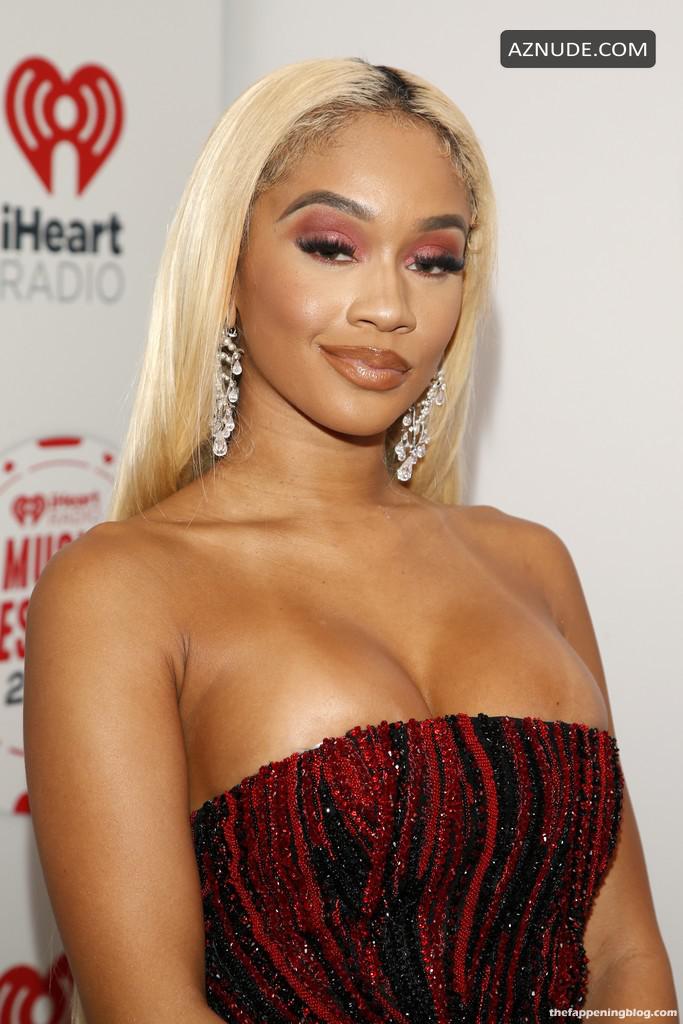 Saweetie Sexy Flaunts Her Boobs At The 2021 Iheartradio Music Festival