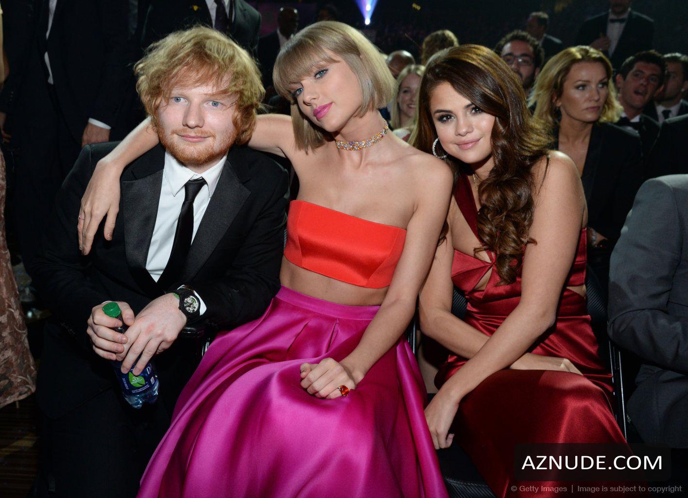 Selena Gomez Sexy With Taylor Swift At The 58th Grammy Awards At