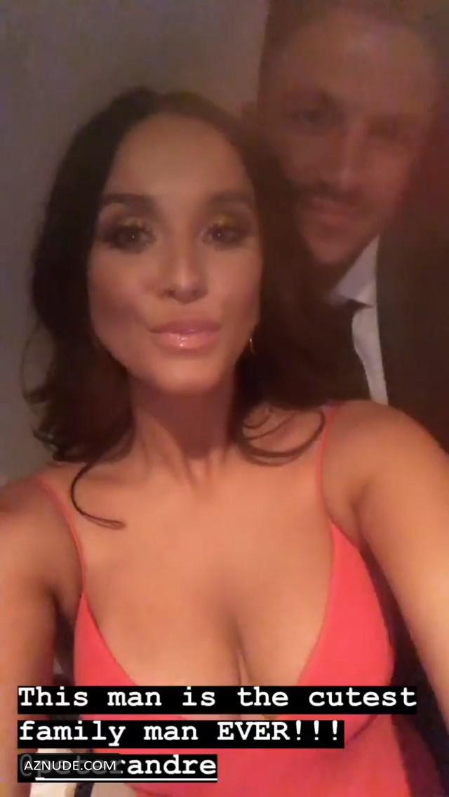 Vicky Pattison Shows Off Her Boobs In A Pink Dress At The 2019 National