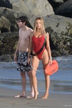  alt="Brooks Nader Sexy in Brooks Nader Sexy Shows Off Her Sizzling Body In A Spicy Red Swimsuit While Filming The Baywatch Reboot In La"