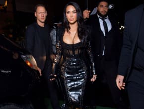 KIMKARDASHIANSEXYSEENFLAUNTINGHERMILFBOOBSINABUSTYCROCODILESKINDRESSATTHEMETGALAAFTERPARTIESINNEWYORK - NUDE STORY