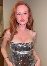  alt="Madelaine Petsch Sexy in Madelaine Petsch Sexy In Looking Attractive In A Silver Dress With A Plunging Neckline."