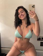 Malu TrevejoSexy in Malu Trevejo Teal Bikini Photoshoot