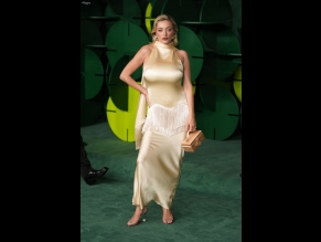 Caroline Vreeland Sexy Stuns In A Hot Satin Dress At The CNMI Sustainable Fashion Awards In Milan