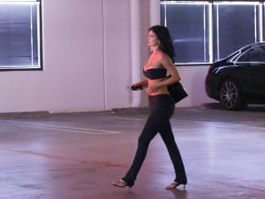 Kylie Jenner Sexy Spotted Wearing A Sultry KHY Tube Top At A Parking Garage