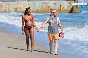 Chyna Mills Sexy in Chyna Mills & Neil Jones Take A Sexy Beachside Stroll In Malibu