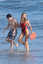  alt="Brooks Nader Sexy in Brooks Nader Sexy Shows Off Her Sizzling Body In A Spicy Red Swimsuit While Filming The Baywatch Reboot In La"