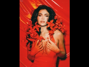  alt="Kylie Jenner Sexy in Kylie Jenner Sexy Poses Her Hot Assets In A Spicy Red Latex Dress For Her New Perfume Photoshoot"