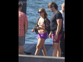 Addison Rae Sexy Spotted Flaunting Her Hot Tits And Ass In A Sizzling Bikini On A Yacht In Sydney