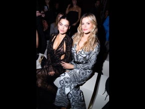 Sarah Jane Nader Sexy With Her Sister Brooks Nader Stun At The Roberto Cavalli Fashion Show In Milan