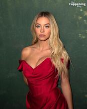 Sydney SweeneySexy in Sydney Sweeney Sizzles In Sexy Red Dress At Event