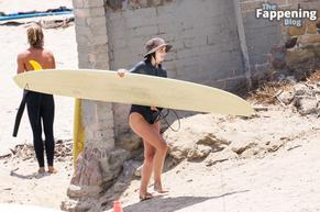 Leighton Meester Sexy in Leighton Meester's Sexy Surfing Session In Malibu