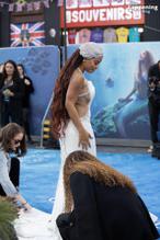 Halle BaileySexy in Halle Bailey Sizzles In Sexy Dress At The Little Mermaid Uk Premiere