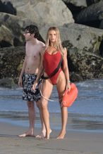  alt="Brooks Nader Sexy in Brooks Nader Sexy Shows Off Her Sizzling Body In A Spicy Red Swimsuit While Filming The Baywatch Reboot In La"