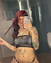 Cazzu Wearing Sexy Underwear In Selfie Photos