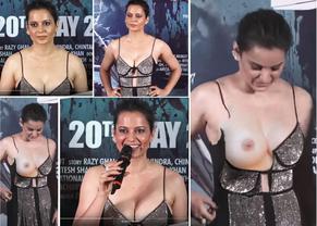 KANGANARANAUTRAREDEEPCLEAVAGEANDNUDEPHOTOSHOOTFORPLAYMATECOVER - NUDE STORY