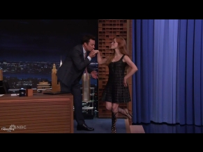 Jessica Chastain Sexy Stuns On The Tonight Show Starring Jimmy Fallon In NYC