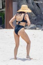 Jenna Dewan TatumSexy in Jenna Dewan Sizzles In A Black Swimsuit On The Beach In Puerto Vallarta