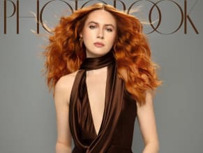 Karen Gillan Sexy Poses In Stunning Satin Dresses For Photobook Magazine Photoshoot