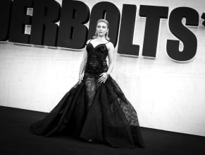 FLORENCEPUGHSEXYSIZZLESINASULTRYBLACKDRESSATTHETHUNDERBOLTSLONDONPREMIERE - NUDE STORY
