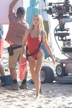  alt="Brooks Nader Sexy in Brooks Nader Sexy Shows Off Her Sizzling Body In A Spicy Red Swimsuit While Filming The Baywatch Reboot In La"