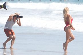  alt="Brooks Nader Sexy in Brooks Nader Sexy Shows Off Her Sizzling Body In A Spicy Red Swimsuit While Filming The Baywatch Reboot In La"