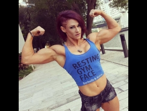  alt="Brittany Bull Sexy in Brittany Bull Sexy And Athletic Photos Showing Off Her Muscular Body"