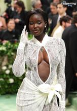 Adut AkechSexy in Adut Akech Stuns In Sexy Outfit At Met Gala In Nyc