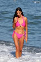 Chantelle HoughtonSexy in Chantelle Houghton Sizzles In Sexy Pink Bikini In Spain