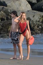  alt="Brooks Nader Sexy in Brooks Nader Sexy Shows Off Her Sizzling Body In A Spicy Red Swimsuit While Filming The Baywatch Reboot In La"