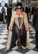 Lil' KimSexy in Lil Kim Sexy Flashes Her Hot Big Boobs At Christian Siriano Fashion Show In New York City