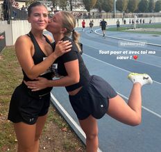 Chiara Serpaggi Sexy in Running With Sister