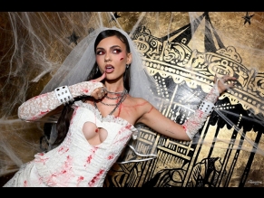 Victoria Justice Sexy Rocks A Hot Zombie Bride Costume At Her Love Zombie Halloween Party In LA