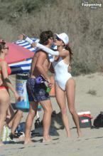 Alessandra Ambrosio Sexy in Alessandra Ambrosio Sizzles In La Volleyball Showdown