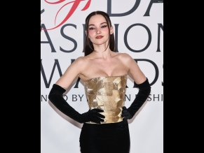 Dove Cameron Sexy Shows Off Her Hot Cleavage At The CFDA Fashion Awards In NYC