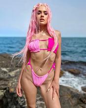 LILLYANACHKOVASTARTLESINSEXYPINKSWIMWEAR - NUDE STORY