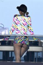Paris Hilton Sexy Spotted Flashing Her Hot Booty On A Yacht At Sardinia Beach In Italy