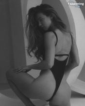 Anna TsaralungaSexy in Anna Tsaralunga Sexy Black And White Photoshoot Posing Her Sensational Body In A Hot See-Through Bodysuit