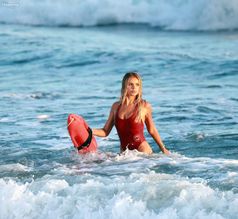  alt="Brooks Nader Sexy in Brooks Nader Sexy Shows Off Her Sizzling Body In A Spicy Red Swimsuit While Filming The Baywatch Reboot In La"