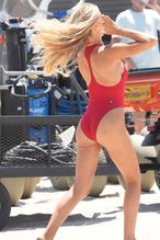  alt="Brooks Nader Sexy in Brooks Nader Sexy Shows Off Her Sizzling Body In A Spicy Red Swimsuit While Filming The Baywatch Reboot In La"