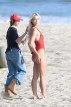  alt="Olivia Dunne Sexy in Olivia Dunne Sexy Shows Off Her Sizzling Body In A Spicy Red Swimsuit While Filming The Baywatch Reboot In La"