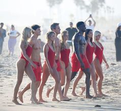  alt="Olivia Dunne Sexy in Olivia Dunne Sexy Shows Off Her Sizzling Body In A Spicy Red Swimsuit While Filming The Baywatch Reboot In La"