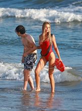  alt="Brooks Nader Sexy in Brooks Nader Sexy Shows Off Her Sizzling Body In A Spicy Red Swimsuit While Filming The Baywatch Reboot In La"