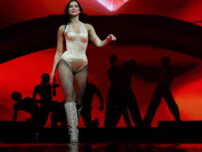 Dua Lipa Sexy in Dua Lipa Sexy Shows Off Her Hot Legs And Figure As She Performs On Her Radical Optimism Tour In Sydney