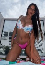  alt="Claudia Romani Sexy in Claudia Romani Sexy Shows Off Her Juicy Booty Wearing A Hot Bikini Thong In Miami"