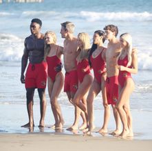 alt="Hassie Harrison Sexy in Hassie Harrison Sexy Shows Off Her Sizzling Body In A Spicy Red Swimsuit While Filming The Baywatch Reboot In La"