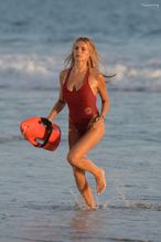  alt="Brooks Nader Sexy in Brooks Nader Sexy Shows Off Her Sizzling Body In A Spicy Red Swimsuit While Filming The Baywatch Reboot In La"