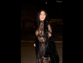  alt="Kim Kardashian West Sexy in Kim Kardashian Sexy Shows Off Her Hot Boobs Wearing A Sultry Lace Catsuit In Paris"
