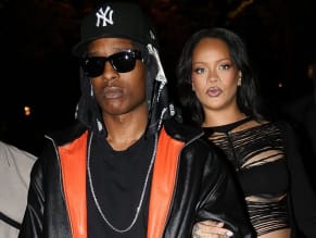 Rihanna Sexy in Rihanna Sexy Seen With A$Ap Rocky Wearing A Sultry Black Dress While Leaving L'Arc Nightclub In Paris