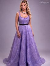 Mariana Ochoa Sexy Photoshoot In A Gorgeous Purple Dress